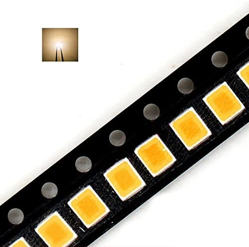 100 db 3528 (1210) Meleg Fehér 3000K SMD LED Dióda Fények Chip ( 3,5 mm x 2.8 mm DC 3V 20 ma 7-8LM) Szuper Fényes Világítás,