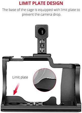 Alumínium Kamera Ketrec Képstabilizátor a Canon EOS M50 a Felső Markolat Több 1/4 3/8 Csavar-Hegy (Ketrec Felső Fogantyú)