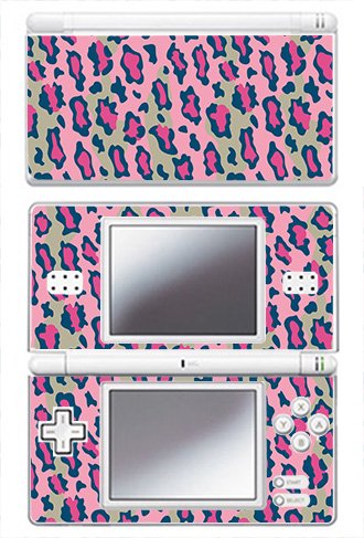 Rózsaszín Leopárd mintás Bőr Nintendo DS Lite Konzol