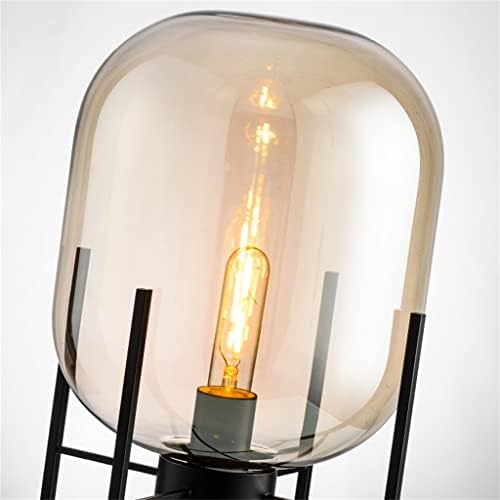 SAWQF Ipari Stílus Üveg Négylábú Hálószoba asztali Lámpa Nappali Éjjeli Tanulmány állólámpa