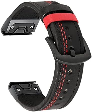 KANGDD Sport Bőr Watchband Szíj, a Garmin Fenix 6X 6 Pro 5X 5 + 3 HR 935 945 22 26mm EasyFit gyorskioldó Okos karkötő