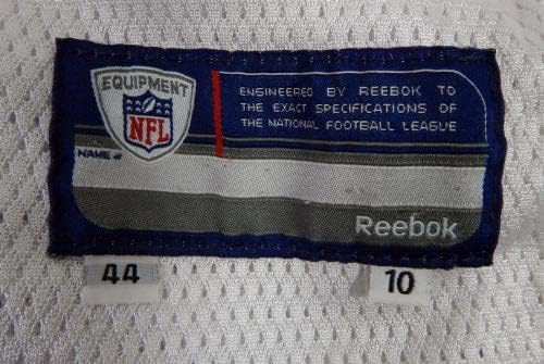 2010-ben a San Francisco 49ers Nyugati 45 Játék Használt Fehér Gyakorlat Jersey 44 DP46998 - Aláíratlan NFL Játék Használt