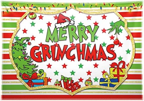 68x45inch Karácsonyi Hátteret Boldog Grinchmas Fotózás Háttér, Karácsonyi Ajándék, Mikulás Fa Dekoráció Téli Ünnepi Baba