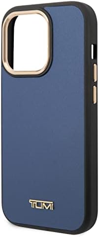 CG MOBIL TUMI Telefon tok iPhone 14 Pro a Midnight Blue & Rose Gold, CH Sima Bőr Védő & Tartós Esetben az Easy Snap-on, Sokk