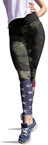 Amerikai Zászló Hazafias Legging Női Has Ellenőrzési Amerikai Zászló Jóga Nadrág Szakaszon Könnyű, Sportos, Rugalmas Harisnya