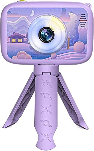 MIIULODI Gyerekek Fényképezőgép Lányoknak Digitális Fényképezőgép Gyerekeknek 2,4 Hüvelykes, 1080P HD IPS Videó Felvétel