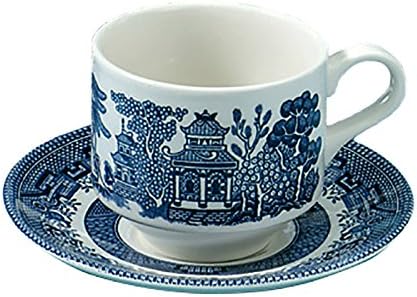 Kék Willow Delta Teás Csészét Készlet