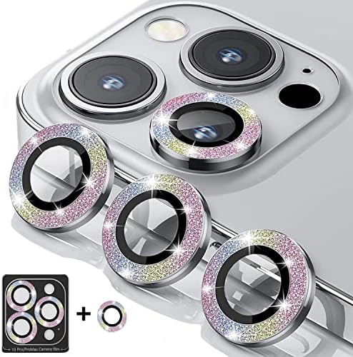 COJOC [3+1] [Frissítés] iPhone 13 Pro Max/iPhone 13 Pro Kamera Lencséjét Védő,HD Edzett Fém Üveg Kamera Képernyő Védő Ütésálló