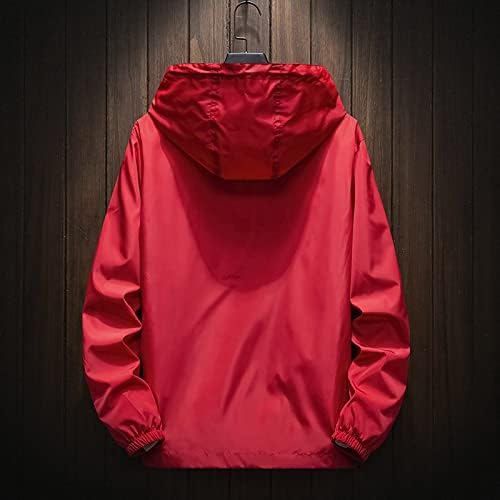 Ymosrh Mens Kabátok, Dzsekik Téli Őszi Alkalmi Color Plus Size Kapucnis Cipzáras Szabadtéri Sport Kabát Kabát Divat