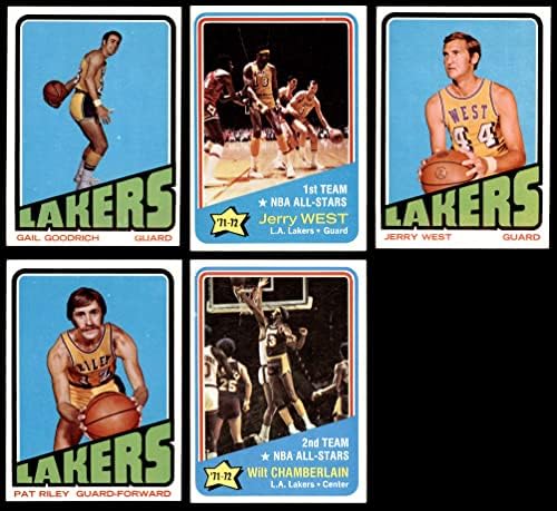 1972-73 Topps Los Angeles Lakers Csapata Meghatározott Los Angeles Lakers (Set) NM Lakers