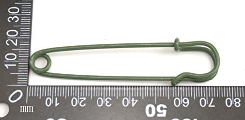 Wuuycoky Hadsereg Zöld 89mm Hossza Nagy Biztonsági Pin-kód a Biztonsági Takaró Pin-Pack 4