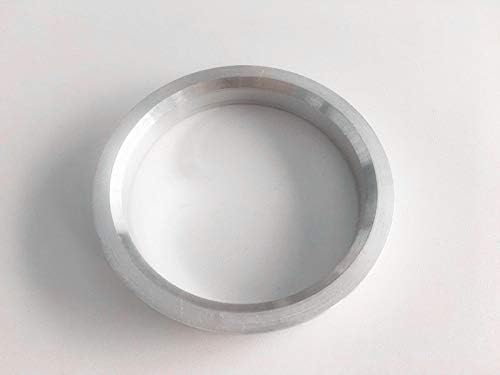 NB-AERO 4pc Ezüst Alumínium Hubrings 71.12 mm (Kerék), hogy 57.1 mm (Hub) | Hubcentric Középső Gyűrű 57.1 mm 71.12 MM Számos