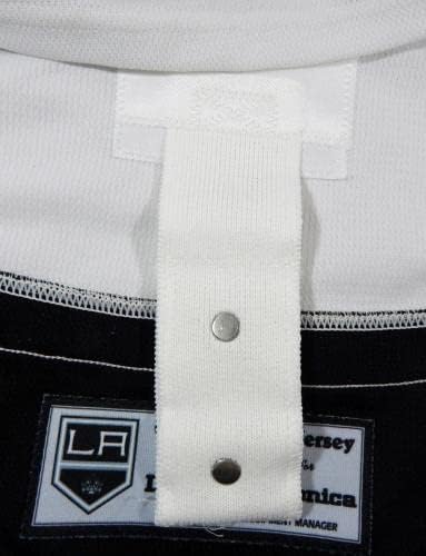 2021-22 Los Angeles Kings Lorenzo Canonica 73 Játék Kiadott Fehér Jersey 56 557 - Játék Használt NHL-Mezek
