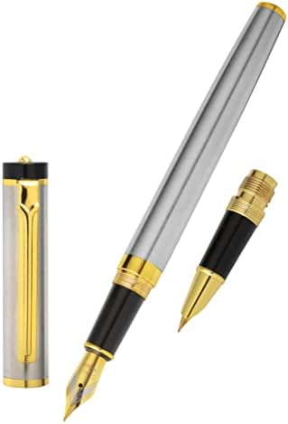 Luxus töltőtollat, Sima, Elegáns, Ír -Kalligráfia, Prémium Fountain Pen 0,5 mm. Kap extra finom Nib 0.38 mm,Tinta Utántöltő