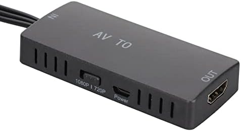 Jaerb AV Video Converter, Könnyen kezelhető Plug and Play 1080P ABS s-video HD Multimédia Interfész Átalakító Támogatás NTSCPAL