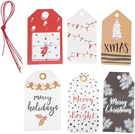 Chritmas Kártyák Karácsonyi Papír Címkék String: Kraft Ajándék Kategória Karácsonyi Ajándék, Címkék, Ünnep, Ajándék Csomag