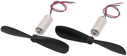 Aexit 1Pair DC Elektromos berendezések 3V 20000RPM 6mm x 14 mm Motor w Helikopter CW CCW Propeller a Quadcopter