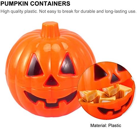 CLISPEED Halloween Dekoráció 6db Műanyag Tök Tároló Doboz Cukorka Konténer Hordozható Tök Vödör Mini Candy Jar Ajándék Birtokosa