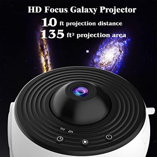 Sunbox Csillag Projektor, 360 fokban elforgatható Planetárium Projektor Galaxy Projektor Lámpa 12 Galaxy Lemezek Nagy Vetítés