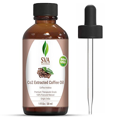 SVA Szerves Kávé, Olaj CO2 Kivont 30ML (1 OZ) Pure & Natural Hígítatlan Prémium Terápiás Minőségű Olaj Aromaterápiás,