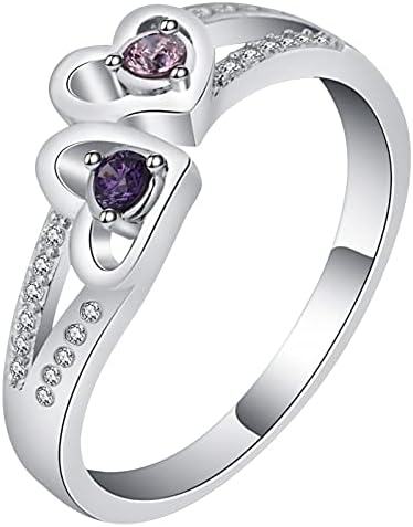 fel, Majd le a Gyűrű, Ékszerek Színes Gyűrű Gyűrű Kreatív Szerelem Ékszer Gyémánt Eljegyzési Szív Gyűrű Női Gyűrű