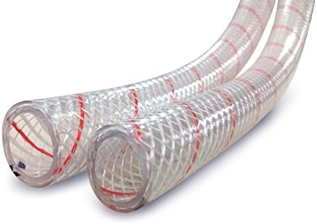 Sierra Nemzetközi Tiszta PVC Cső Megerősített Poliészter (Piros-Tracer) 1/2 x 10' 16-162-0123 Tiszta PVC Cső Megerősített