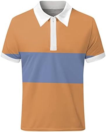 ayaso Golf Polo shirt Férfi Rövid Ujjú Ráncos Ingyenes 4 Módon Stretch Nedvesség Wicking Teljesítmény Galléros Tshirts