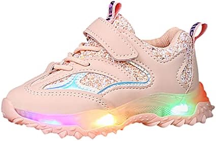 SYNIA Fiúk Lányok LED Cipők Villogó Cipő Futó Sportos Cipő Lélegző, Könnyű, Kis, Nagy Gyerekek