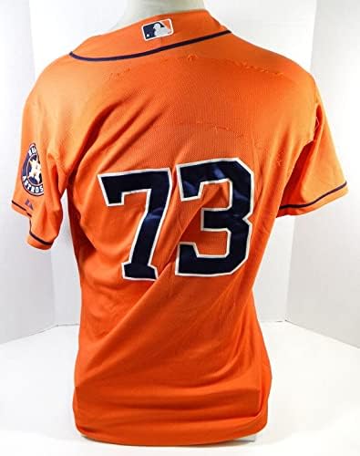 2013-19 Houston Astros 73 Játék Használt Narancssárga Mez Névleges Eltávolított 44 DP25537 - Játék Használt MLB Mezek