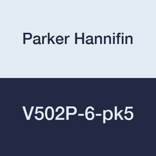 Parker Hannifin V502P-6-pk5 Ipari Golyós Szelep, Sárgaréz, PTFE-Tömítés, Panel-Hegy, 600 psi, 3/8 Női Szál x 3/8 Női Szál