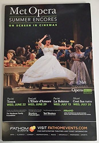 A Metropolitan Opera 11X17 Eredeti Promo Poszter Megfejteni -Os Nyári Ráadás