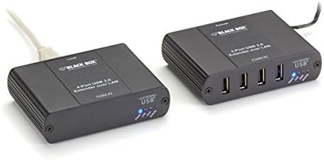 Fekete Doboz, USB 2.0 Hosszabbító 4 Port CATx/LAN
