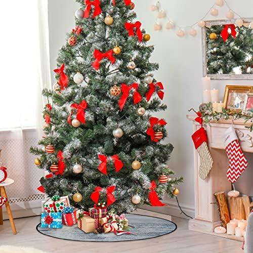 visesunny karácsonyfa Mat Nagy Fehér Cápa Fa áll Szőnyeg Padló Protector Nedvszívó Fa Állvány Tálca Mat a Szezonális Hálaadás