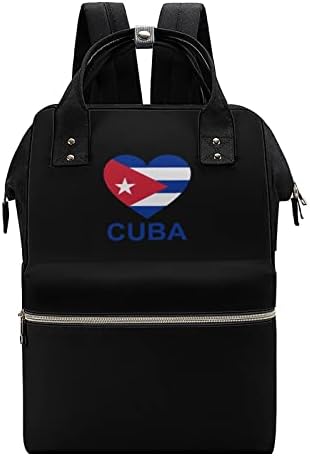 A Szerelem Kuba Vízálló Anyu Hátizsák Nagy Kapacitású Pelenka Multifunkciós Táska Utazótáska