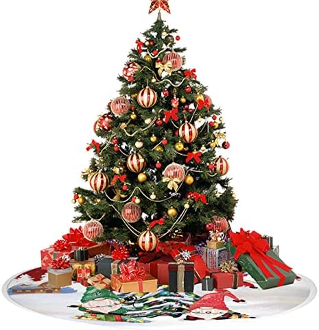 1DB karácsonyfa Szoknya Vörös karácsonyfa Dísz Fehér Puha Plüss karácsonyfa Szőnyeg Hó Minta Díszíti Ünnep Felek 90 cm Átmérőjű,