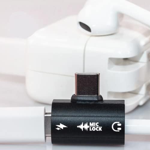 Mic-Lock Mikrofon Blocker - USB-C Hatalom SoundPass az Adatok Biztonsági & Adatvédelmi Fekete