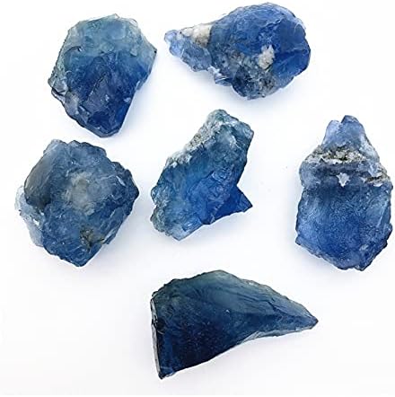 SEEWOODE AG216 1db Természetes Kék Fluorit Kvarc Kristály Nyers Kő Kemény Reiki Gyógyító lakberendezési Példány Természetes