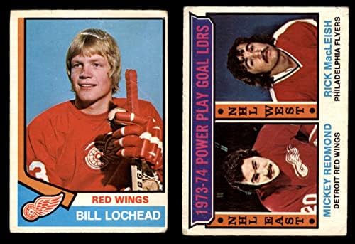 1974-75 O-Pee-Chee Detroit Red Wings Közelében Csapat készen áll a Detroit Red Wings (Set) GD+ Vörös Szárnyak