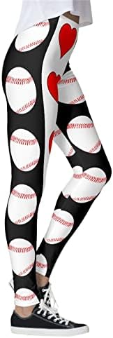 Magas Derekú Nadrágot a Nők Baseball Grafikus Nyomtatott Átlátszatlan Lágy Has Ellenőrzési Jóga Nadrág, Harisnya, Női Leggings
