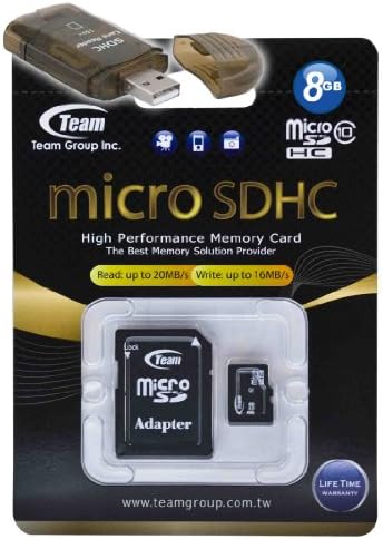 8 gb-os MicroSDHC Class 10 Csapat Nagy Sebesség 20 MB/Mp Memória Kártya. Villámgyors Kártya Samsung Galaxy 551 Ace S5830