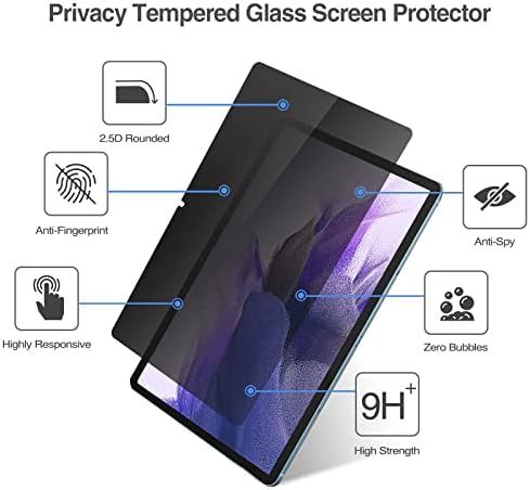 ProCase Slim Állni az Esetben a Galaxy Tab S7 Plus 12.4 2020 Csomag Adatvédelmi Képernyő Védő Galaxy Tab S7 FE 2021 / Galaxy