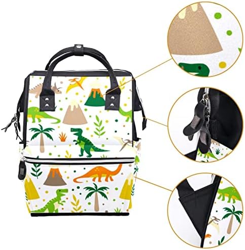 GUEROTKR Utazási Hátizsák, Pelenka táska, Hátizsák Táskában, Zökkenőmentes dinoszaurusz állati vagy növényi minta