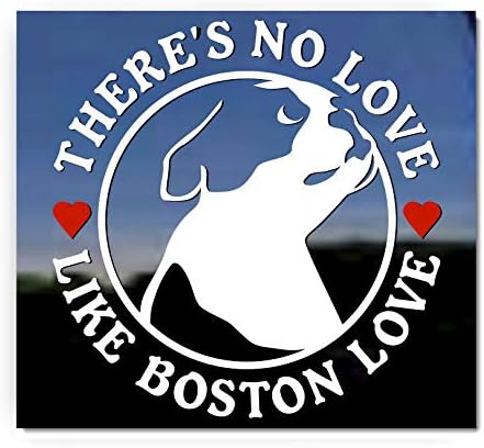Nincs Szerelem, Mint a Boston Szerelem Boston Terrier Kutya Vinil Ablak Matrica