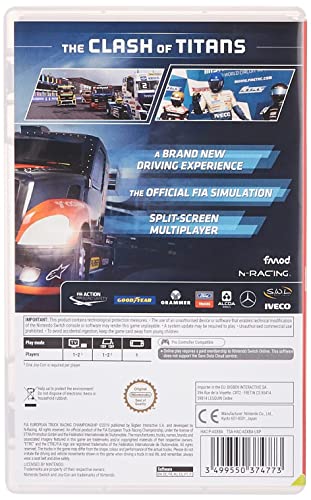 Fia Truck Racing Bajnokság NSW (Nintendo Kapcsoló)