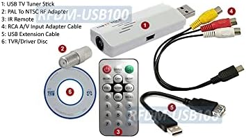 Univerzális Analóg USB-Kábel TV-Tuner RCA A/V Bemenet + DVR Szoftver