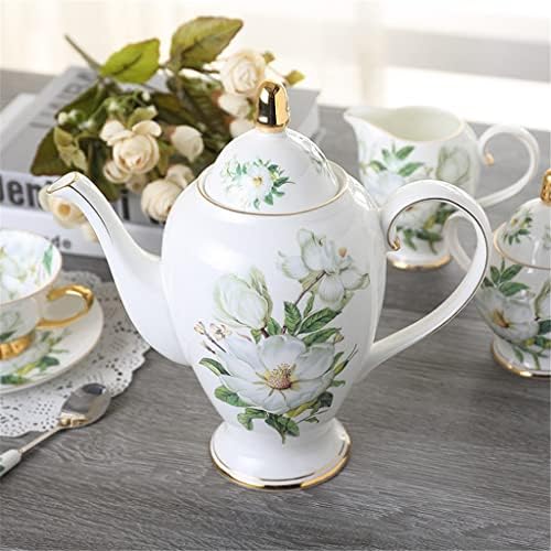 HOUKAI Európai Stílusú 15 Koponya Porcelán Kerámia Kávés Csészét angol Délutáni Tea Tea Set Kert Kávé Készlet