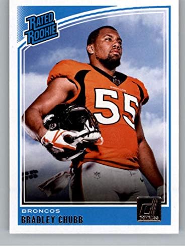 2018 Donruss Foci 319 Bradley Vastag RC Újonc Kártya Denver Broncos Névleges Újonc Hivatalos NFL Trading Card