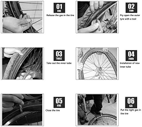 CALPALMY 22 x 1.75/1.95/2.125 Kerékpár Csere Belső Csövek Schrader Szeleppel 32 mm-es Út/Mountain Bike