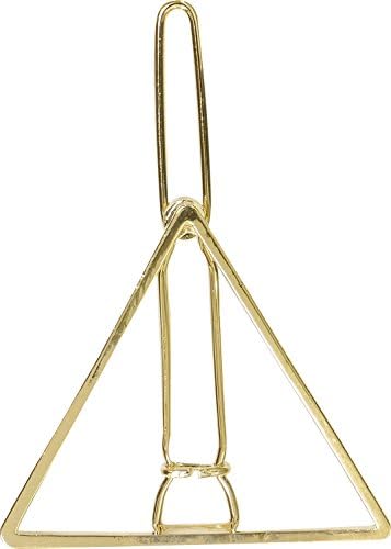 Sofia G-1-G Tartozék Alkatrészek, Háromszög Tipli Pin, 2.2 x 1.6 cm (55 x 40 mm), Arany, Csomag 1