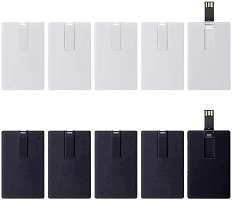 KINMIN Hitelkártya USB Flash Meghajtó 128MB 10 Csomag, Business Kártya, Bank Kártya Alakú pendrive Memory Stick Kulcs, Hitel